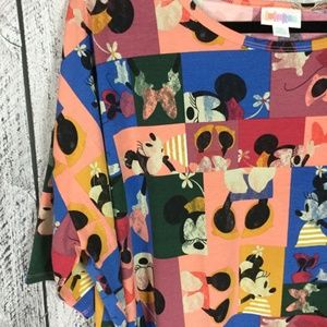LuLaRoe Irma Disney 2XL multi color Minnie Mouse